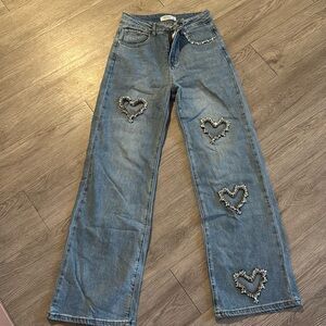 Peekskill. Washed embellished hearts